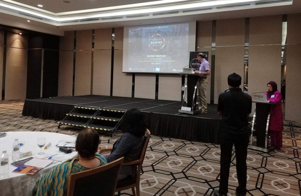 RESPIREGlobal's tweet photo. A showcase of RESPIRE Pakistan projects next up at #RESPIREasm from Professor Tabish Hazir, based at both #MNCHRN and #AAIP - pneumonia a key issue in Pakistan https://t.co/6aw5MeCLLl