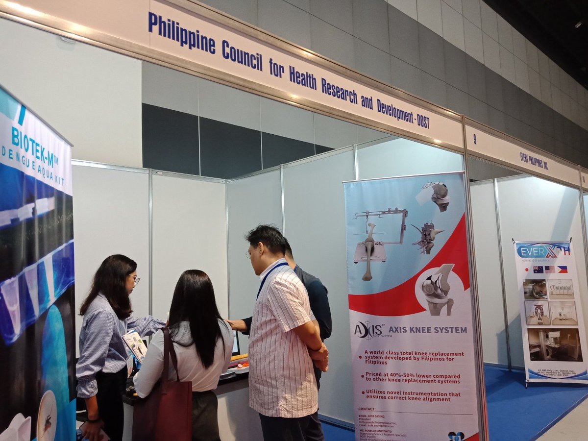 OII_ortho's tweet photo. PASAY CITY - Axis Knee System is exhibited at the DOST-PCHRD's booth during the Medical Philippines Expo 2019 held at SMX Convention Center from September 3-5, 2019.
Read more at: https://t.co/UY2d9jnEhj https://t.co/QunlWVFZsZ