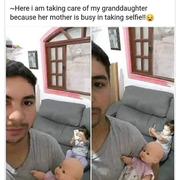 Nalaina7's tweet photo. This dad is winning! #grandpaproblems https://t.co/f0A5o0jIpG