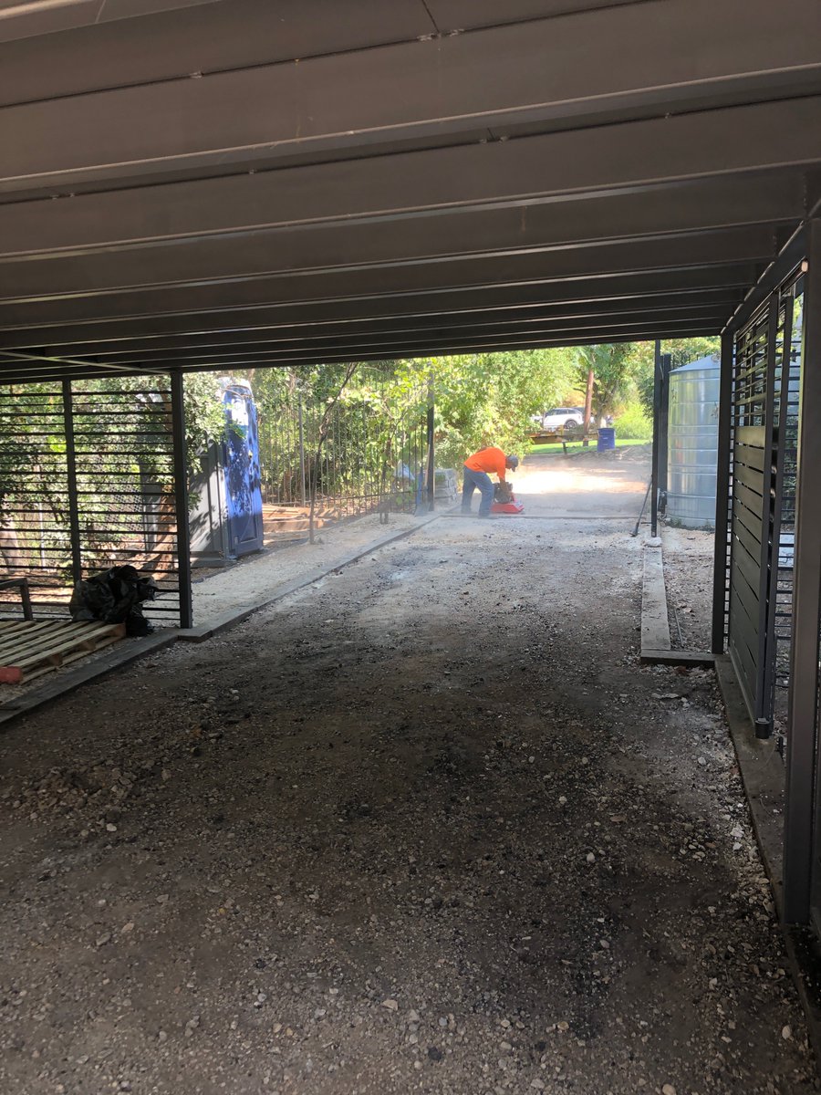 asphaltchipseal's tweet photo. Complete excavation of old asphalt and new install, all in one day, with 100 degree temperatures. Not to mention the heat index, it's hot in Austin, Texas. We are ready for a cool down. #HeatWave #AustinTexas #Asphalt #DrivewayContractor #Paving https://t.co/iUv3maYWGd