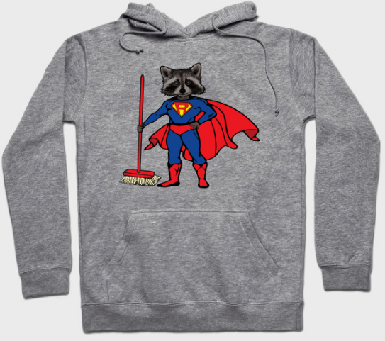 This raccoon has one superpower: cleaning! Get the hoodie at teepublic.com/t-shirt/348503…
#raccoon #rocketraccoon #raccoonlove #raccoonofinstagram #loveanimals #marvel #superman #batman #dccomics #dc #justiceleague #marvel #comics #AvengersEndgame #avengers #backtoschool #MondayMood