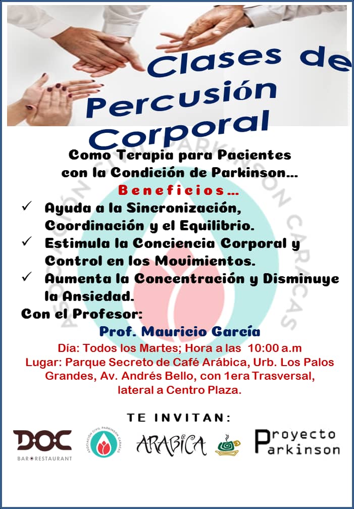 Mañana te esperamos para que la coordinación y el ritmo sea parte de tu terapia complementaria #Parkinson #percusion <a href="/Proparkynson/">Proyecto Parkinson</a>