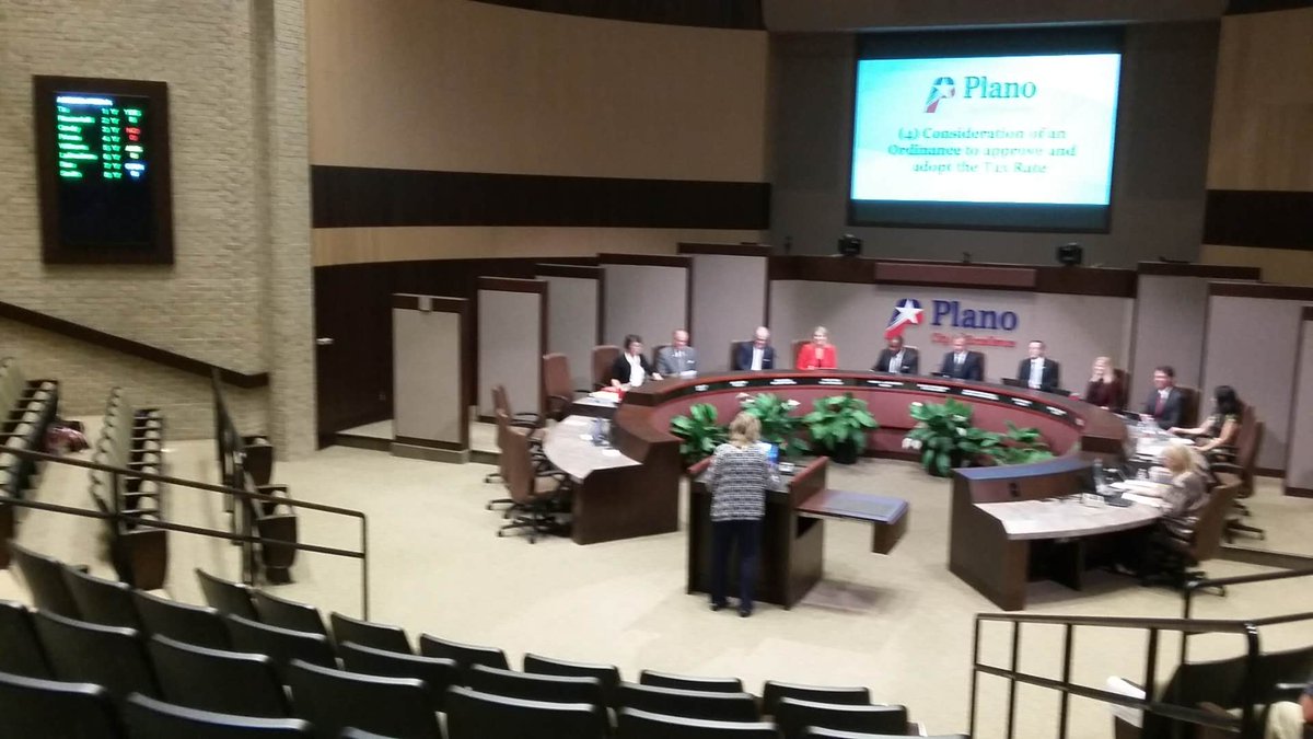 HowardPowers's tweet photo. By a vote of 8 to 0, #Plano Council passes the "No new revenue (effective) tax rate. Lily Bao said we had the will, now we have the way.  The way was Anthony, Rick, Shelby and Lily. @CollinGOP @CitizensPlano https://t.co/6RMR643JJW