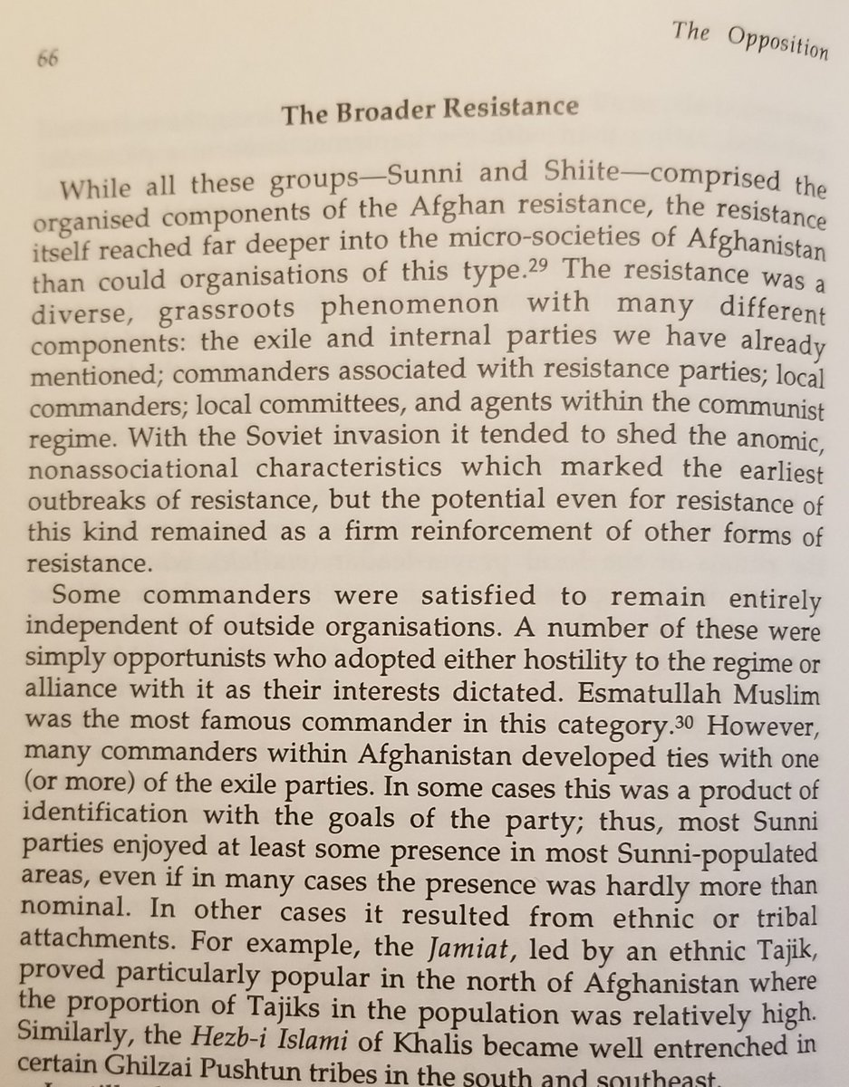 2. The mujahideen were not a monolith; it was a popular resistance to Soviet Invasion that sprung up from all walks of life. Most wouldn't fit into whatever is meant by the War on Terror term "religious extremist."Regime Change in Afghanistan by Saikal & Maley