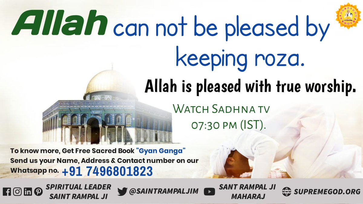 GRankwat's tweet photo. The tradition of Muharram which has been going on for centuries is completely against scripture.
Nowhere in the Quran Sharif did Mohammad Saheb give orders to do so
Sadhna tv must watch 7:30 pm 
#MuharramUlHaram https://t.co/EuyMciRNq7