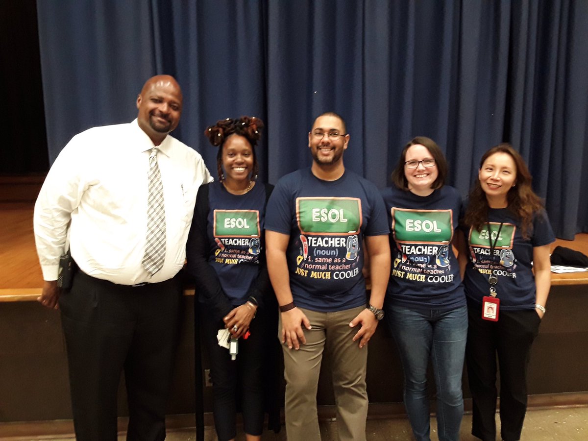 Kudos to my ESOL Team for their hard work and commitment to student performance.  Their focus is to provide a rigorous learning environment for our ELL students. Awesome teachers.