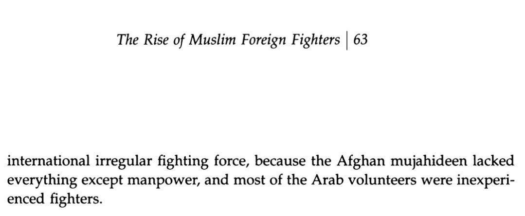 6. The mujahideen didn't do 9/11. AQ isn't the muj. Maktab al Khidamat, the org that preceeded AQ, never received US funds; US funds were funnelled by the ISI to 7 Afghan muj orgs.Al Qaeda, The Islamic State & The Global Jihadist Movement; The Rise of Muslim Foreign Fighters