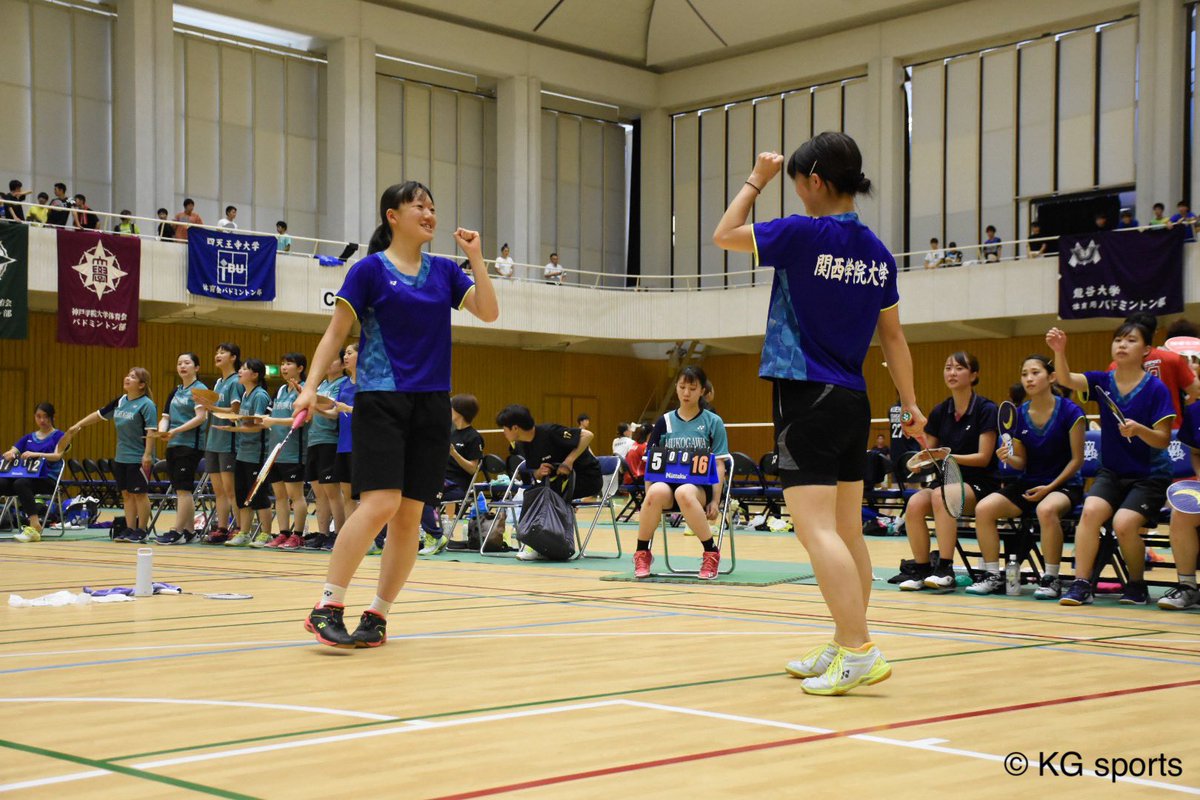 【バドミントン部女子】平成３１年度関西学生バドミントン秋季リーグ戦／第１戦／対天理大／於・関西大学体育館

Ｄ２ 鎌田（文１）・松久（人１）☆２ー０

セットカウント：３ー１