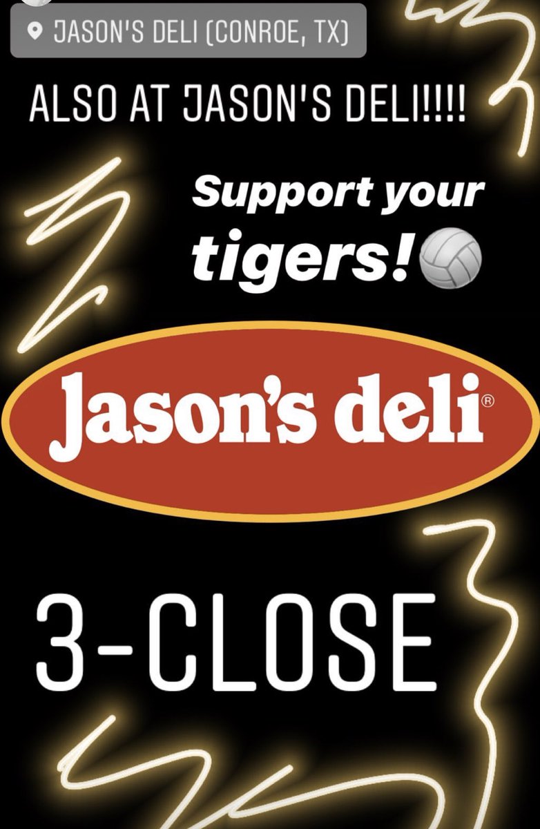Don’t worry about cooking this Thursday!! Join us for Spirit Night to support Conroe Volleyball. Mention Conroe Volleyball at checkout!! <a href="/Conroeathletics/">ConroeHigh Athletics</a>
