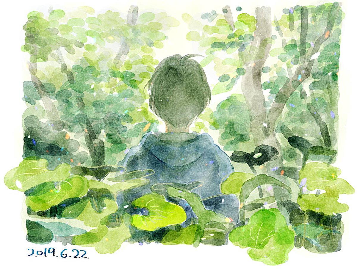 ちょっと前のいきぬき  庭の昼と夜 
