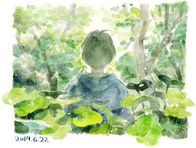 ちょっと前のいきぬき  庭の昼と夜 