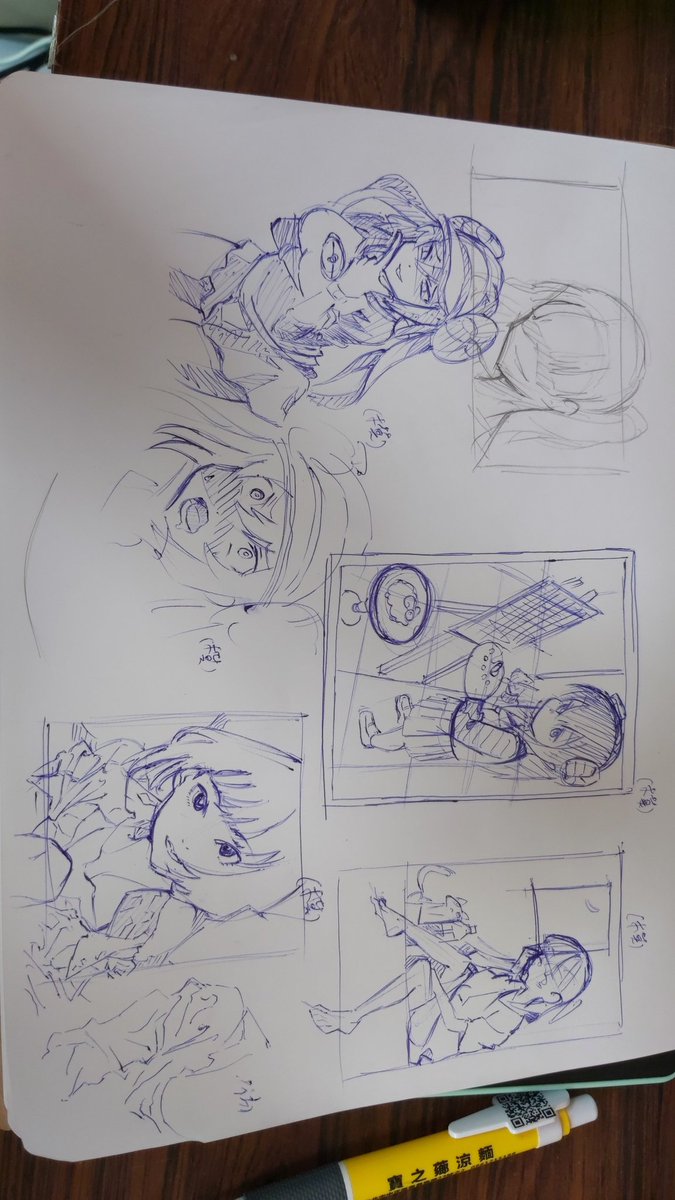 朝練。自主制作が始まると多分模写の量は減るだろうが、成長するにはインプットとアウトプットどっちもは欠けられない、なのでこれから朝の時間で模写することにしている。