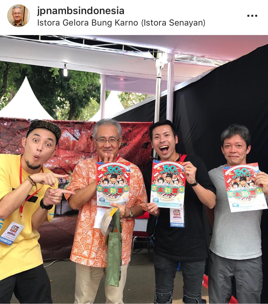 アキラ コンチネンタル フィーバー على تويتر 在インドネシア日本国大使館 石井大使様のインスタグラムでご紹介を頂きました ありがとうございます 吉本新喜劇inインドネシア