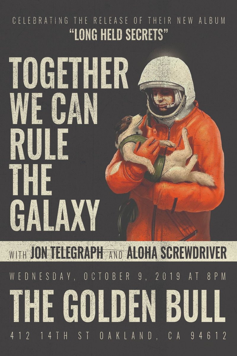 "Long Held Secrets" release show on 10/9 at The Golden Bull in Oakland. We'll be selling 12" 180 gram vinyl plus other records and merch. Jon Telegraph and Aloha Screwdriver will be joining us to celebrate.