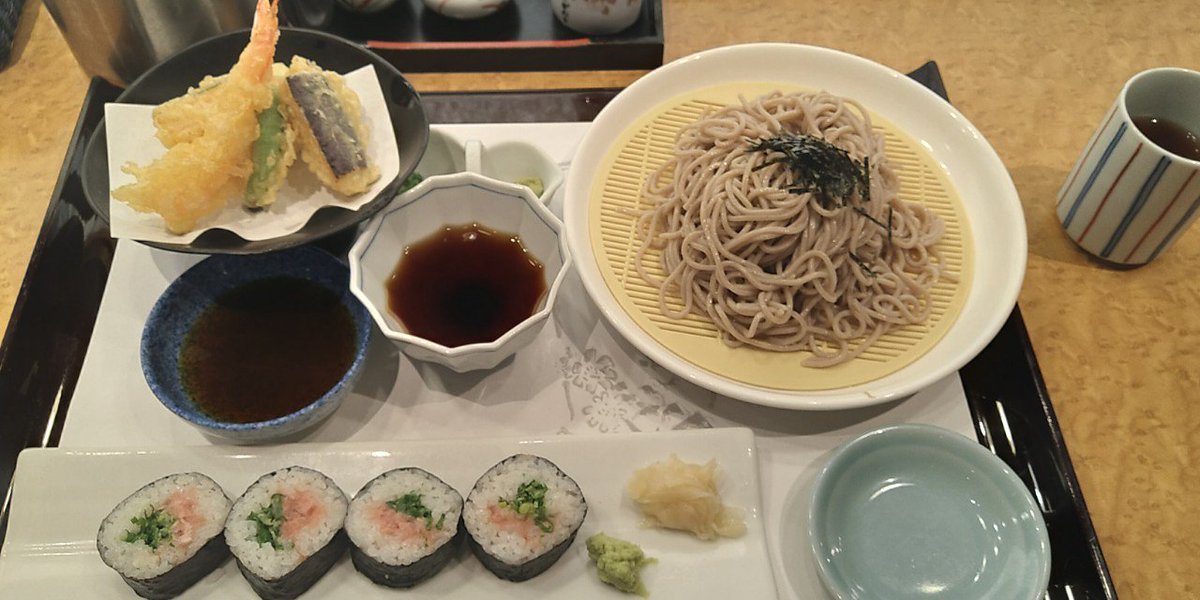 Hirodash ランチはがんこ寿司 天ざるネギトロ定食