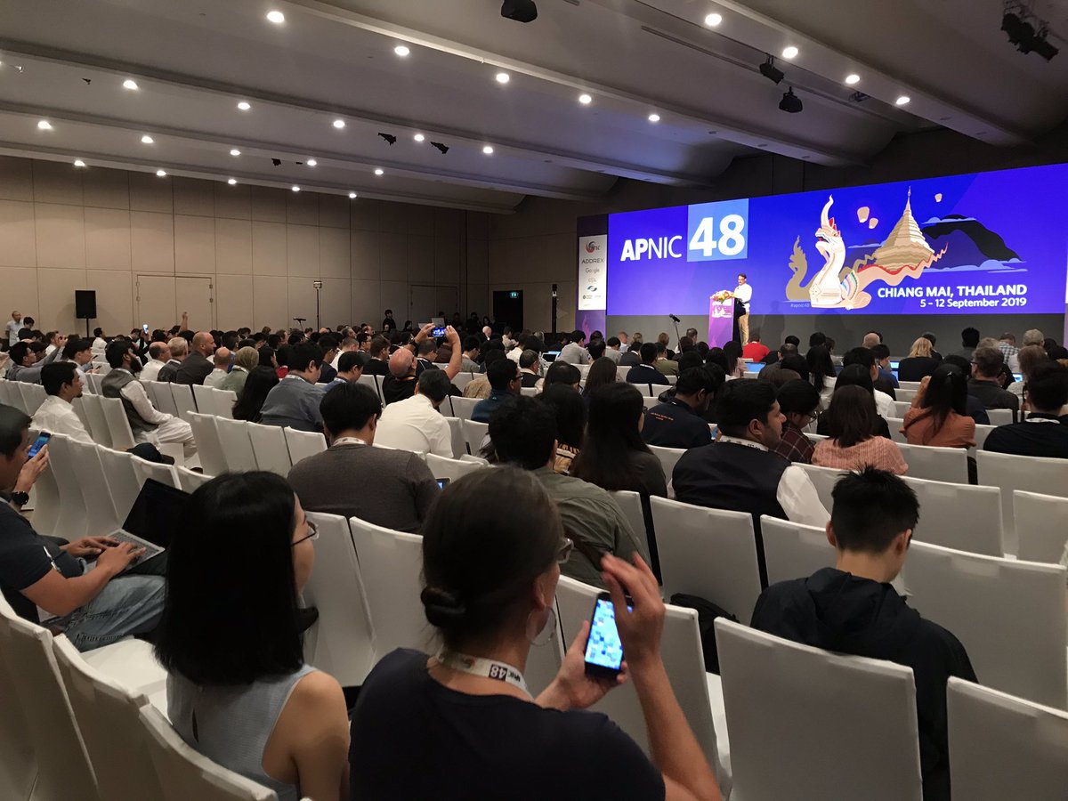 apnic's tweet photo. Packed house for the Opening Ceremony at #apnic48 https://t.co/XW5wEeGRhT