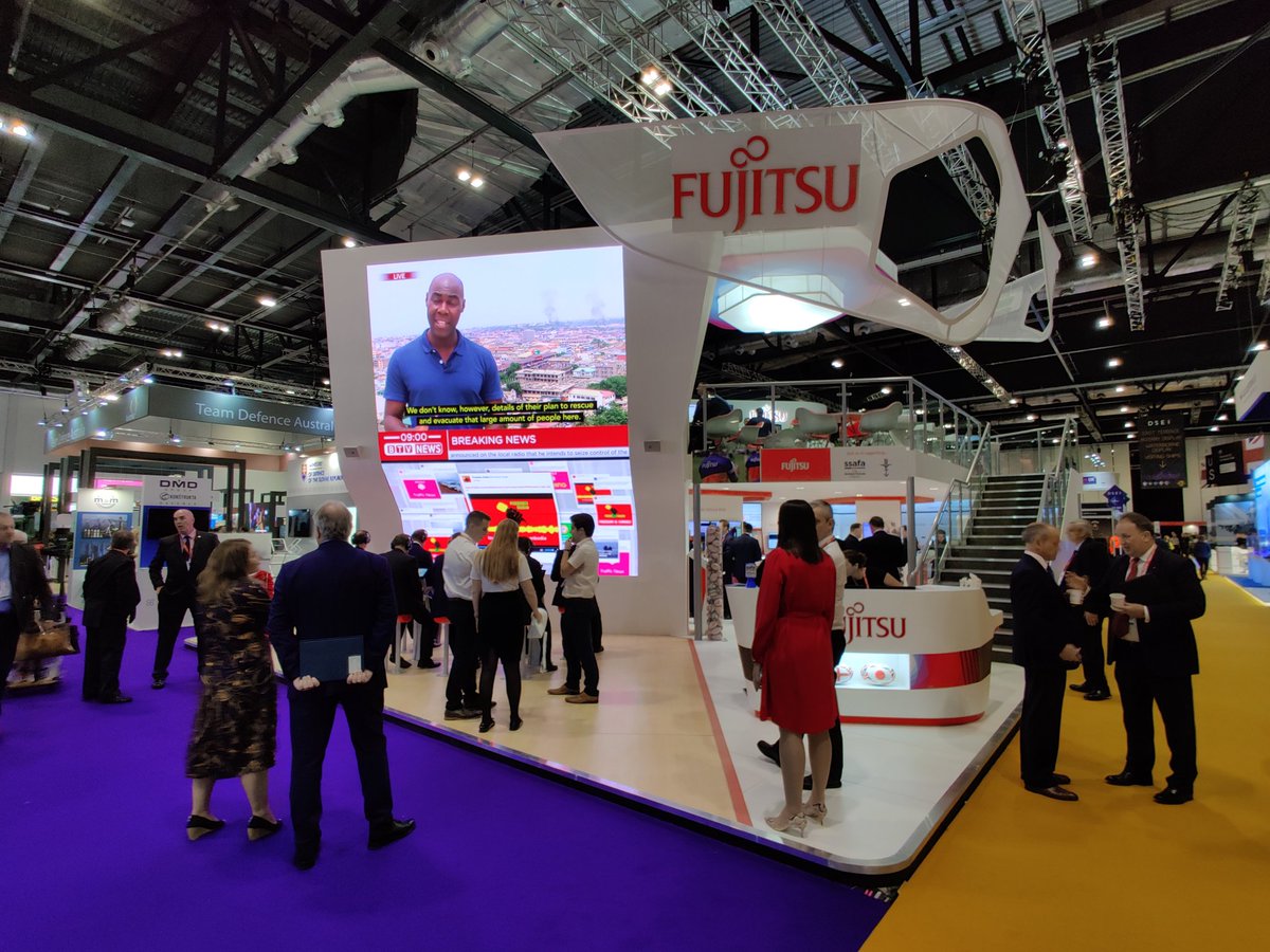 ali_bovis's tweet photo. Welcome to #DSEI2019. Come see #Fujitsu_Defence #Fujitsu at S10-230. https://t.co/0b1yQBTTCJ