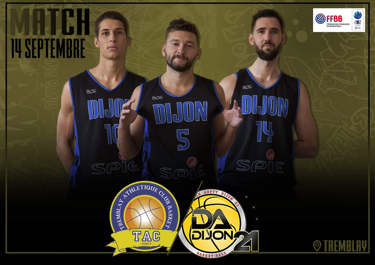 DADijon21's tweet photo. 2️⃣ème journée de Nationale 2 😊🏀🔥.

Après leur premier revers concédé à la maison les SG1 de la CTC Dijon se déplacent pour la première fois cette saison pour affronter Tremblay-en-France. 💪🤞.

Force à vous. On est tous avec vous. 👏😀🏀🔥.

📸📄@clotildechevriau 👏
#NM2 https://t.co/2HTDHfEMGm