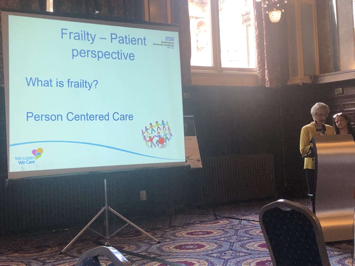 Valuing Patients Time.... Thought Provoking, true & honest....      What actually is Frailty....... What does it actually mean ??            Frailty is not about age.... #WhatmatterstoMe
The fantastic @TrishCargill promotes person centred care at #Midlandsfrailtyfocus