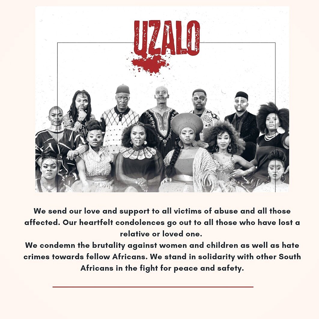 Uzalo_SABC1's tweet photo. MAY WE HEAL. 🇿🇦✊🕯️🕯️
#irefusetobenext #protectwomen #notoxenophobia #fightcrime #uzalo https://t.co/9yXMp0Ppwb