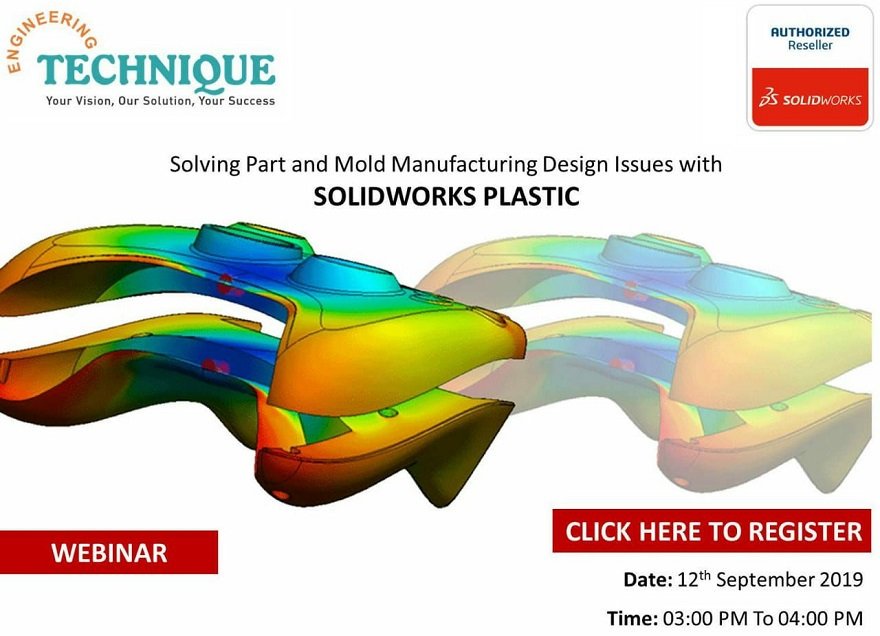 engg_technique's tweet image. Register now for our #webinar on September 12th to learn how #SOLIDWORKS Plastics can help you: bit.ly/2kpiTRn
#SolidWorksPlastics #EngineeringTechnique