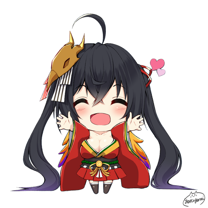 抱っこをねだるミニ大鳳
#アズールレーン #アズレン 