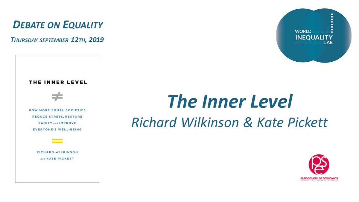 WIL_inequality's tweet photo. 📢CONFERENCE | The Inner Level
Don't miss out on our next Debate on Equality!
@ProfRGWilkinson will be presenting his insightful book co-authored with @ProfKEPickett at @PSEinfo.
📆 Thursday 12th, 6pm,
➡ Registration link: https://t.co/LlZcrukADX
#Equality #stress #InnerLevel https://t.co/Qp05f4hmg5