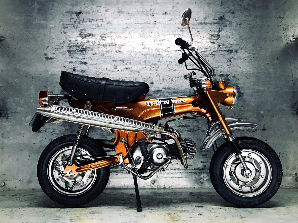 タミヤ 1/6 ダックス HONDA ST70 初参戦でしたが 楽しい夏休みの宿題で