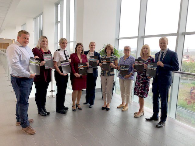 RMBCPress's tweet photo. Today we launch the #KnowTheLine campaign in #Rotherham to stamp out sexual harassment. Women and girls have a right to feel safe and get on with their lives without the fear of harassment or worse when they go out. Find out more at https://t.co/qvKZ2hnDO0 @knowthelineSY https://t.co/WchjxtxTSR