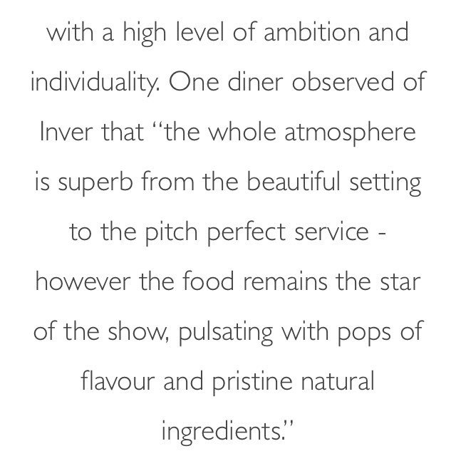 Chef of the Year 2020 has a nice ring to it, doesn’t it...? Huge thanks to <a href="/GoodFoodGuideUK/">The Good Food Guide</a> and congratulations and gratitude too to all the crew <a href="/inverrestaurant/">Inver</a> - we’re also up at number 33 in their top 50 UK restaurants! Thank thank thank you to Inver guests and staff alike.