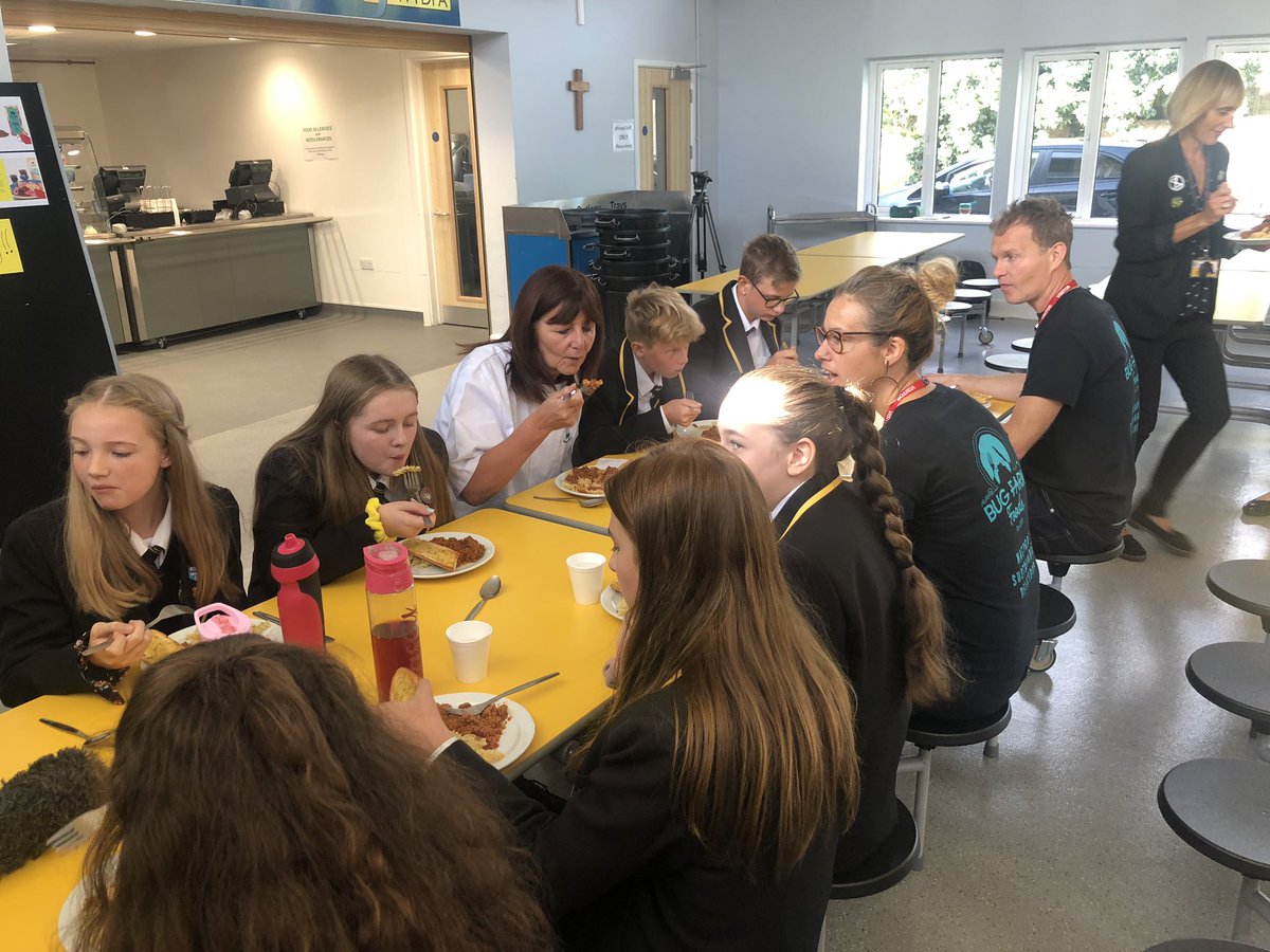 ypd_dewicampus's tweet photo. Exciting menu for dinner today @NonYsgol #VEXo #EXoprotein #foidofthefuture #ediblrinsects #entomology #bugfarmfoods @grubkitchen with @thebugfarm and @wgmin_rural @daviddewisant @StDavidsCath @jessmainITV https://t.co/wan3ZcYLfU
