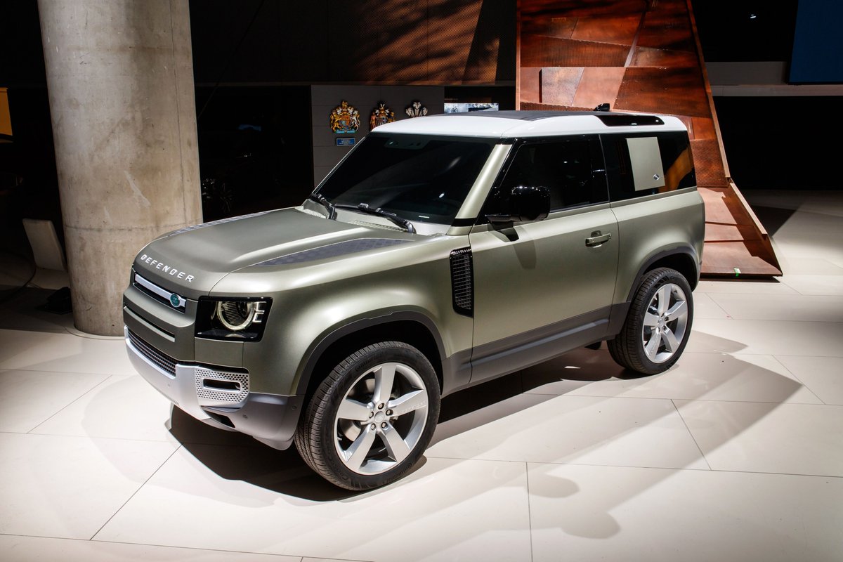JLR_News's tweet photo. The new Land Rover Defender. An icon reimagined for the 21st century:
New Land Rover Defender makes global debut at Frankfurt Motor Show.
#NewDefender
 https://t.co/GW93GfumgG https://t.co/69qQhnjNQD