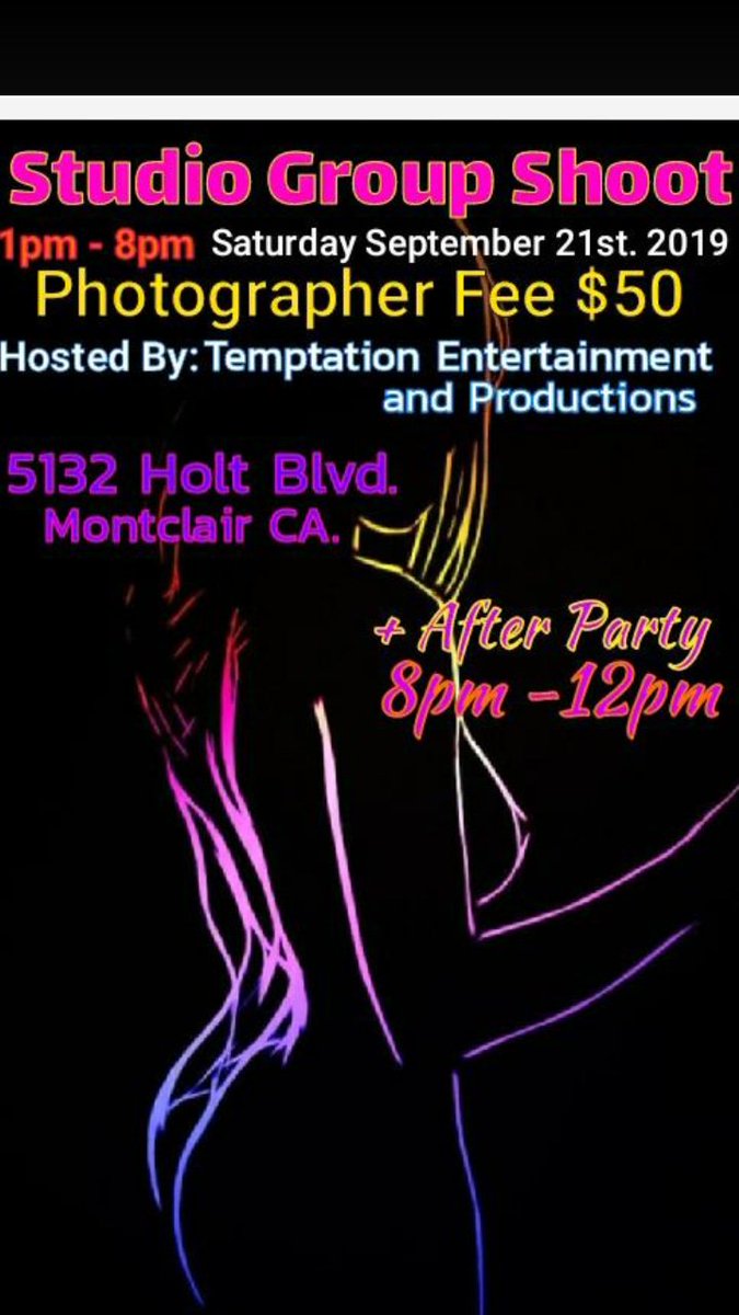 TemptationVixen's tweet photo. #photographyevent Saturday September 21st. 2019
#photographer Fee $50. Ea.
All #models in for FREE...
#lingerie #implied #topless #nude #erotic #xxx #sexyfashion + After Party at our Studio. 18&Over
#tfpmodeling #paidmodeling #groupshootevent #modelswanted https://t.co/5psNicMayL