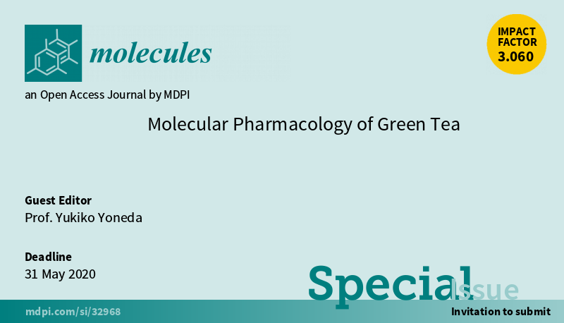 Molecules_MDPI's tweet photo. ๐ข New Special Issue Open for Submissions: Molecular Pharmacology of Green Tea
โ๏ธ Guest edited by Prof. Yukiko Yoneda
๐ https://t.co/tvKrAcTqtO
๐ #GreenTea #BioactiveIngredients #HumanHealthcare https://t.co/B3sSGXrJtu