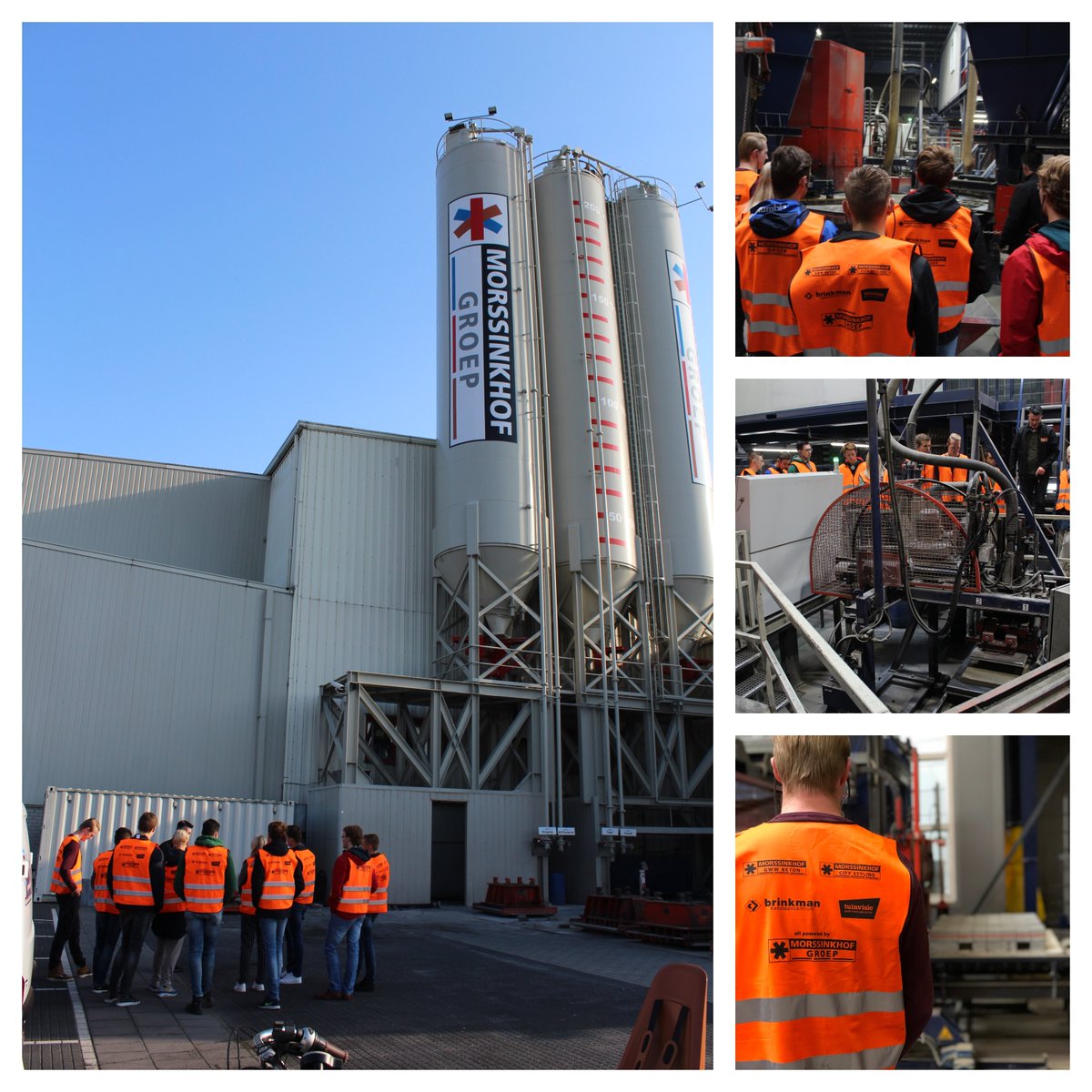 Voor de praktijkles omtrent beton binnen het vak materiaalkunde kregen deze 1e jaars studenten Civiele Techniek van <a href="/Saxion_CIV/">Saxion Civiele Tech</a> een rondleiding door onze productielocatie in Hengelo. Zo, weer een leerzame ervaring rijker 🧱 Succes met jullie studie allemaal!👍