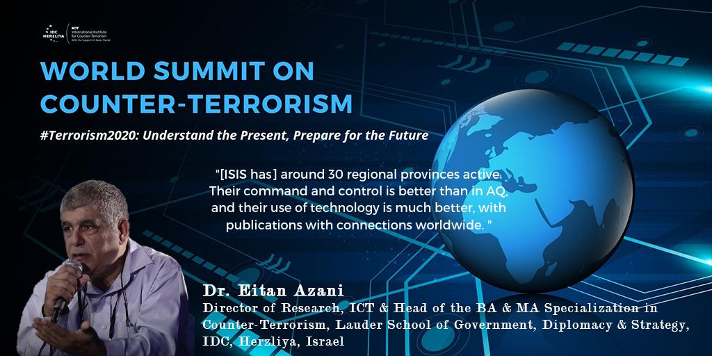 ICT_org's tweet photo. Dr. Eitan Azani , Director of Research at ICT A unique session on the theaters of Global Jihad
#ICT19 #enoughisenough #counterterrorism #terrorism2020 @ICT_org @IDCHerzliya https://t.co/hyKNUcS5fD