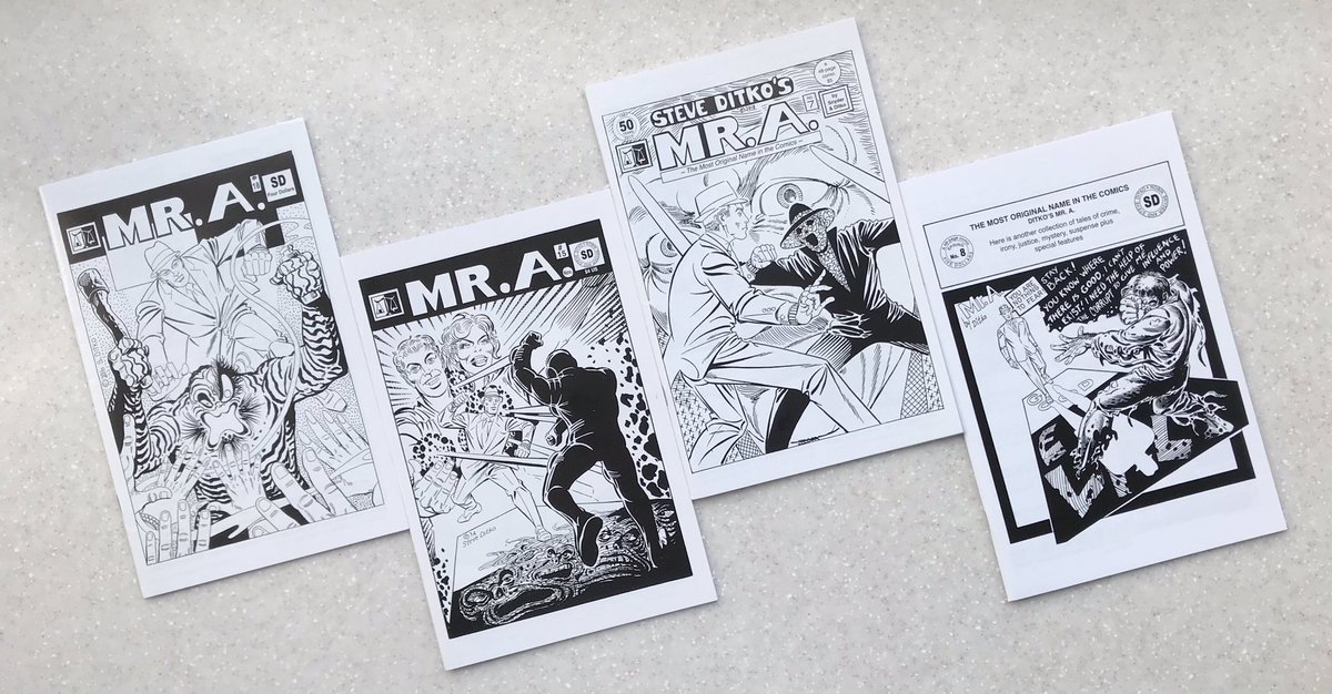 SDPublishingCo's tweet photo. Did you know #Ditko continued creating #MrA stories for decades?
Old stories were reprinted / even redrawn (!) and new stories were added with #RobinSnyder in the editor's seat.
These and more available NOW from the official @SDPublishingCo store here:
https://t.co/YYU7GW5gLJ https://t.co/OhsHH9eVrB