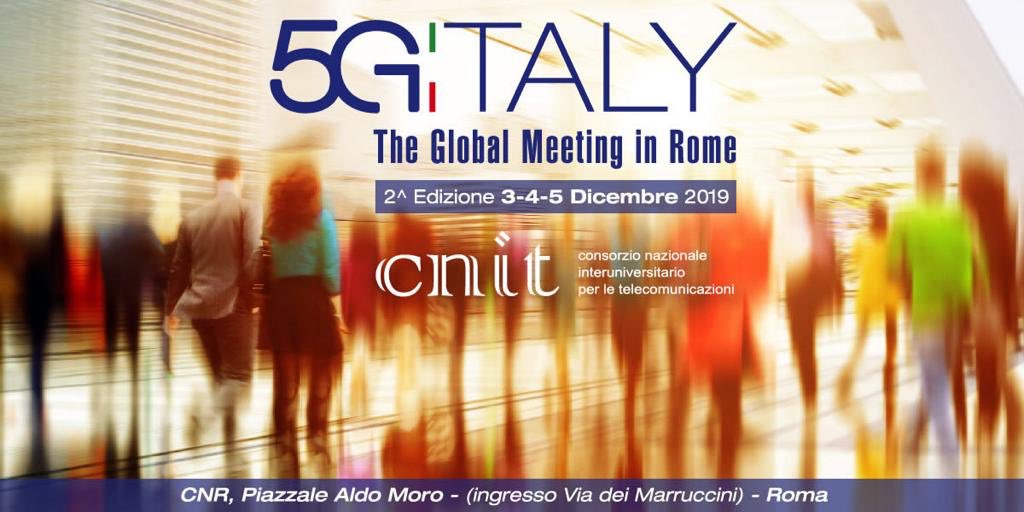 5GItaly's tweet photo. Aperte le registrazioni alla Conferenza internazionale:
“5G Italy - The Global Meeting in Rome”
Che si terrà a Roma nei giorni 3-4-5 dicembre 2019 presso l’Auditorium del CNR (Consiglio Nazionale delle Ricerche).
L’evento è promosso dal CNIT
https://t.co/lCJqWAmfje https://t.co/7m4w3ouiOD