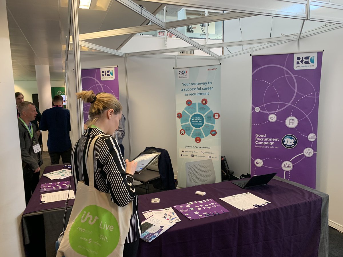 Come find us at stand 20 to gain access to free tools and resources that will help you with #goodrecruitment! #IHRLiveLondon