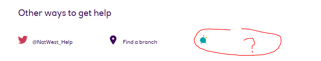 BenjyPearson's tweet photo. @NatWest_Help have you removed the web chat link from your website? can't find it.. but I think you left it's icon by mistake... https://t.co/WsRNYuC8b8