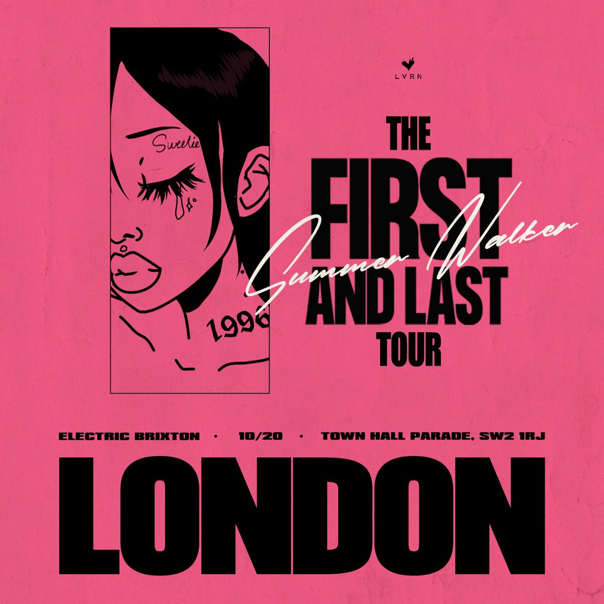 IAMSUMMERWALKER's tweet photo. Jus added London to #thefirstandlasttour tickets on sale Friday at https://t.co/m6N78XFAuh 🖤 https://t.co/SJCZ6x6YJV