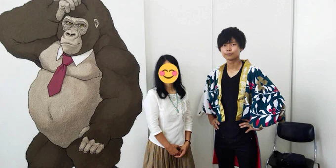 東京藝術大学の藝祭で、等身大イケメンすぎるゴリラを展示しました。 
