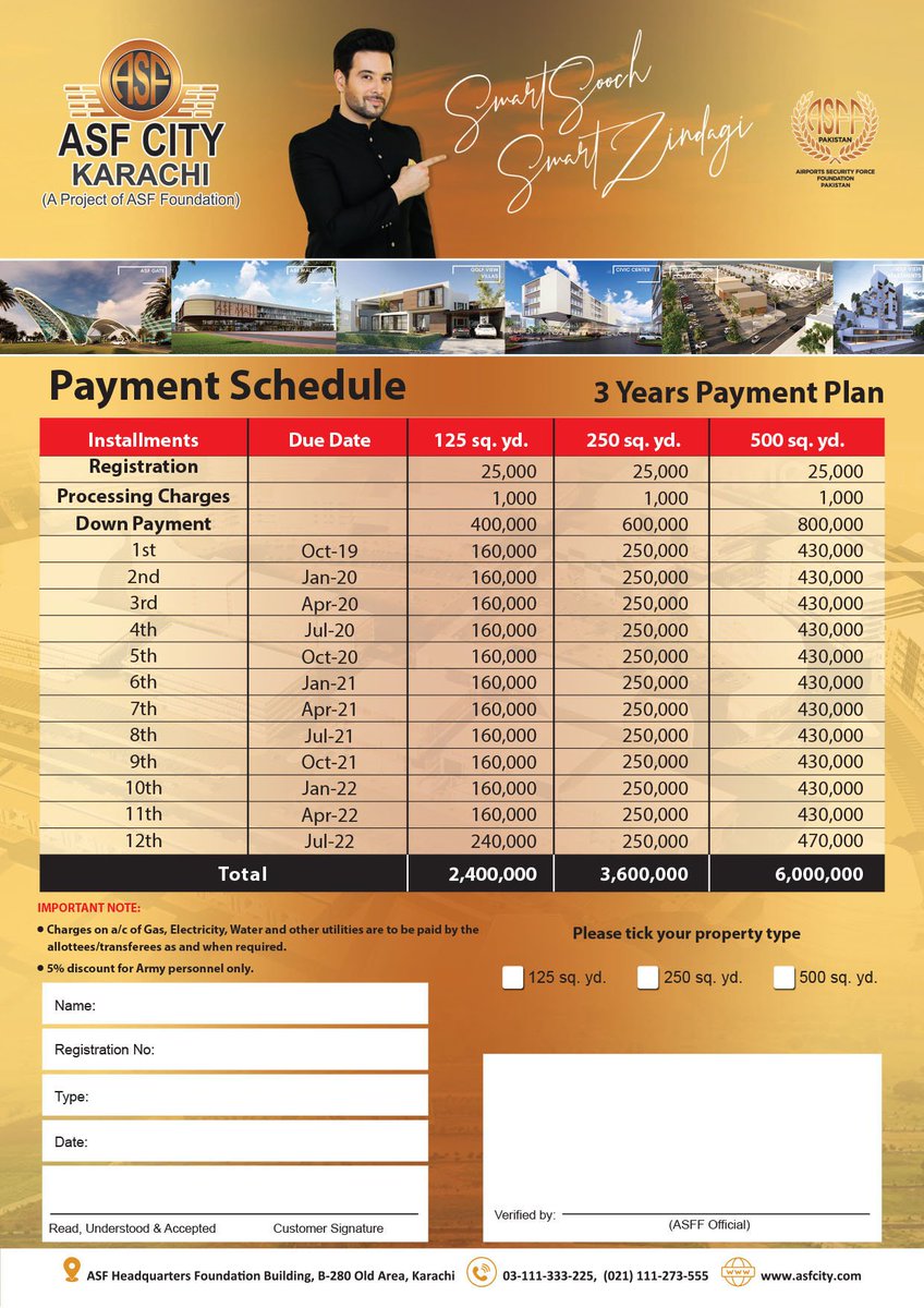 asfcitykarachi's tweet photo. @fouqahmed Payment plans are attached https://t.co/uo9fI4qpkg