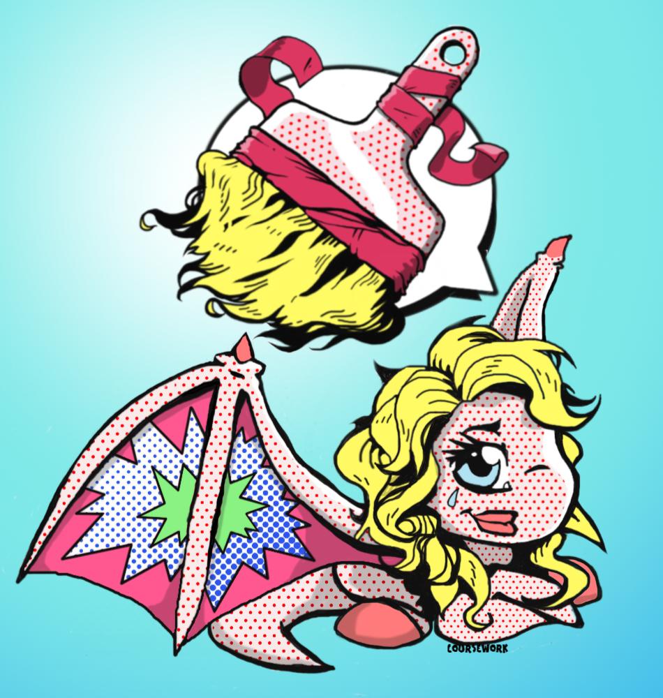 Coursewrk's tweet photo. @Neopets My 'Pop Art Paint Brush', celebrating the iconic Pop Art movement &amp; all that it inspired. #MyNeoPB #NeoCreation19 https://t.co/QEEFB3EWCN