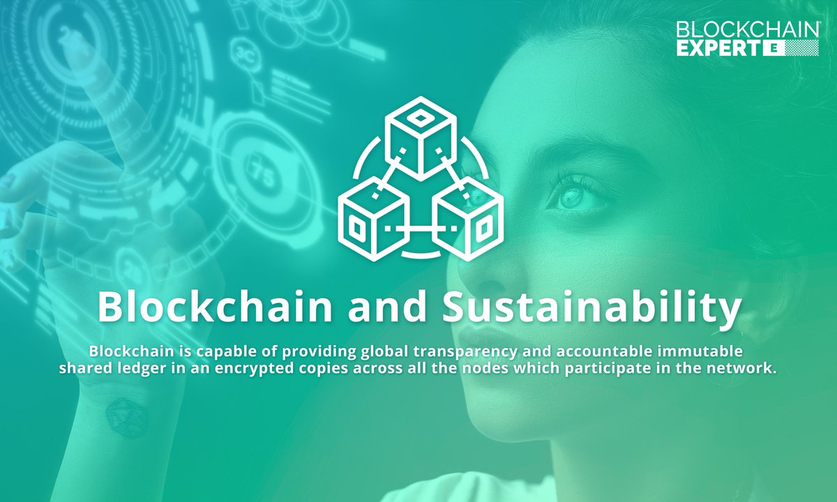 Blockchain and Sustainability #Blockchain is capable of providing #global #transparency and accountable #immutable shared #ledger in encrypted copies across all the nodes which participate in the #network. Read Now: bit.ly/blockchain-and… #blockchaintech #technology #news #tech