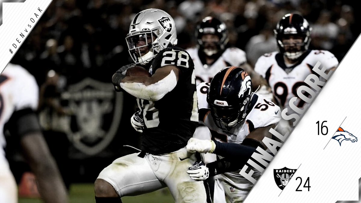 1-0. #RaidersWin