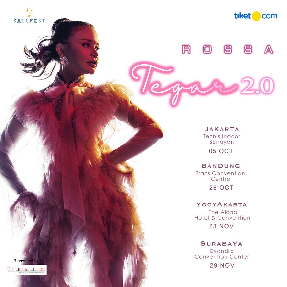 liputan6dotcom's tweet photo. Hello all, udah pada punya tiketnya belum? Jangan sampe ketinggalan nyanyi bareng sama @itsrossa910, tiketnya sudah sisa sedikit nih, yuk cepet buka @tiket untuk dapetin tiketnya.
Info selanjutnya bisa dilihat di @satufest.production
Ditunggu yaaa #konsertegar20 #tegar20 https://t.co/RouynDnpbl