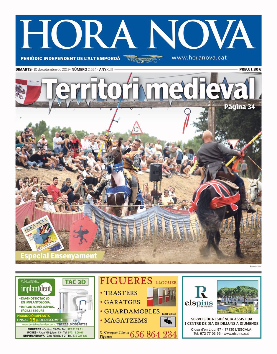 tramuntana_tv's tweet photo. Les portades dels setmanaris locals destaquen avui dimarts l’èxit del festival @terratrobadors de @Castello_Emp.
#medieval #AltEmpordà https://t.co/YbjRCul1Uz