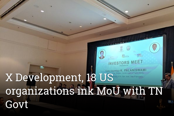 indicanews1's tweet image. The US-based X Development, formerly Google X and 18 other organizations have signed a Memorandum of Understanding (MoU) with Tamil Nadu government committing an investment.
#indicanews #USA #XDevelopment #GoogleX #organization #MoU #TNGovt 
bit.ly/2k8Nq5D