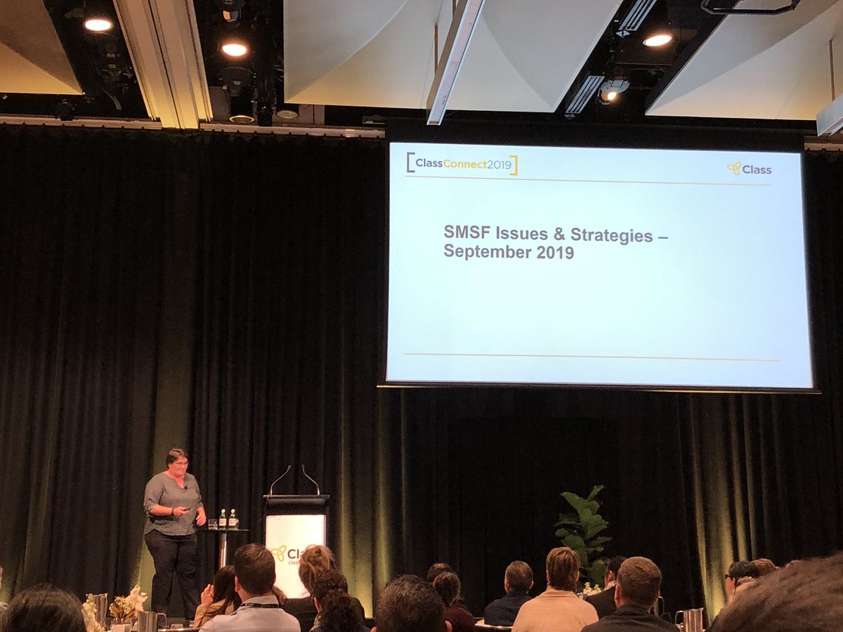 PittMartinTax's tweet photo. SMSF Issues & Strategies September 2019 by @HeffronMeg @HeffronSMSF at @Class_Limited Connect 2019! What a way to close #classconnect19 Thanks to all partners and sponsors! @PittMartinTax #pittmartintax #smsf #strategy #future #contributions #issues #cap https://t.co/Xa5wqyu6TN